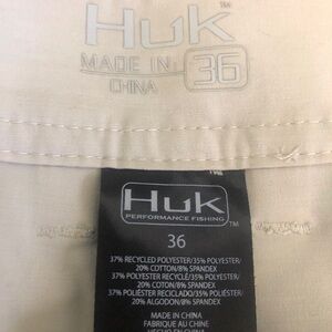 Huk shorts, light tan, performance material